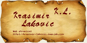 Krasimir Laković vizit kartica
